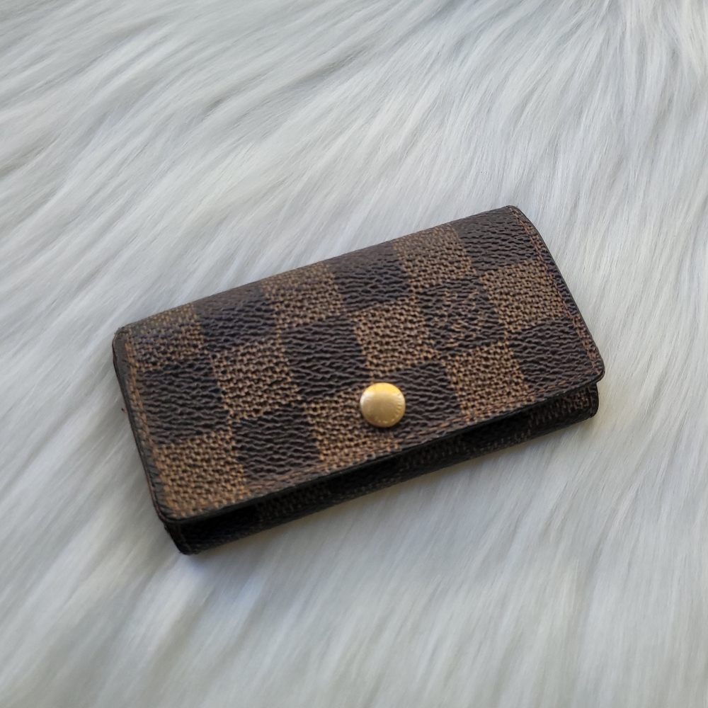 🔑 Louis Vuitton Brown Damier 4 Key Holder